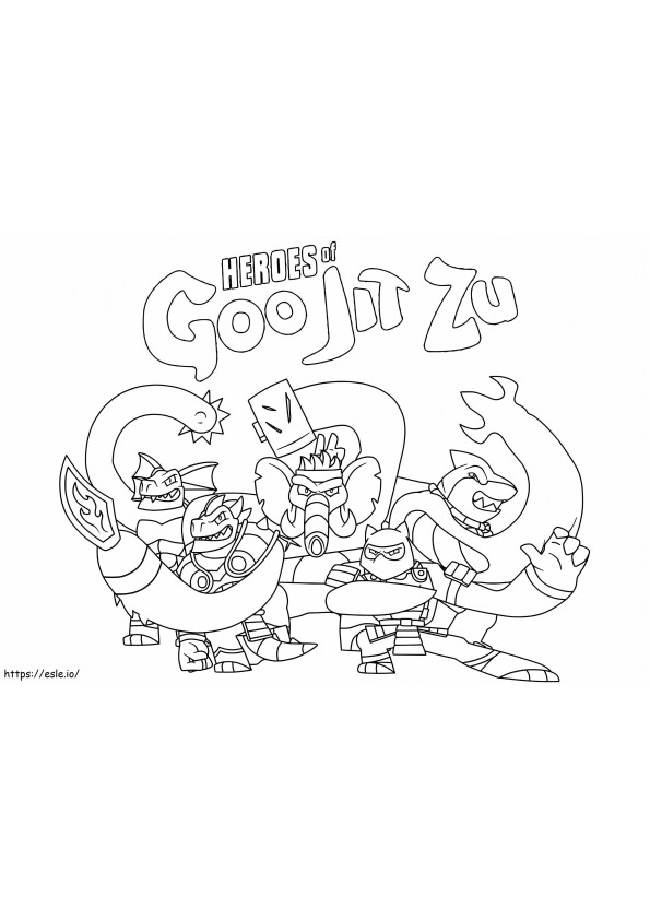 Heroes Of Goo Jit Zu coloring page
