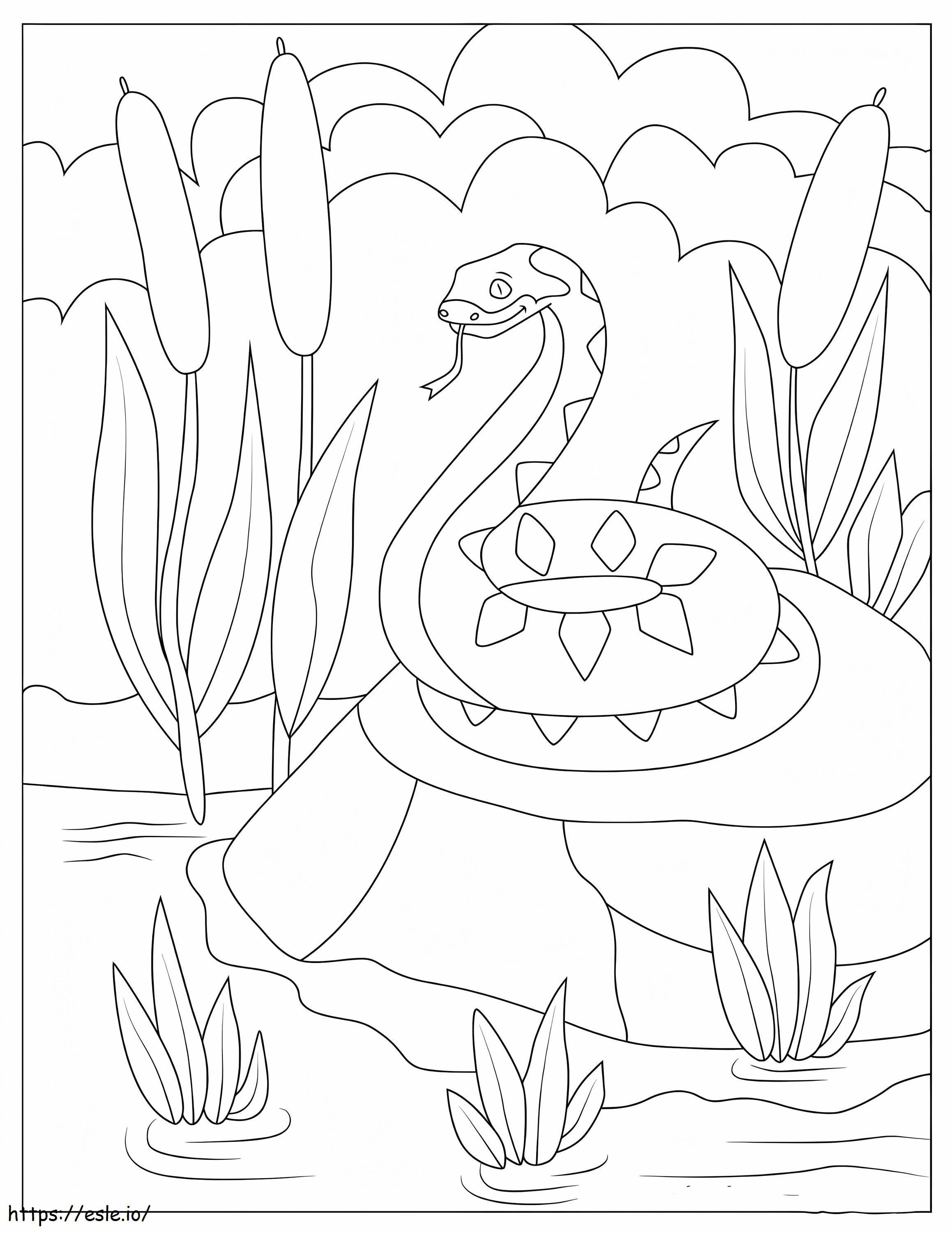 Free Snake coloring page