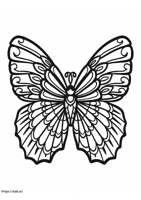魅惑的な蝶 ぬりえ - 塗り絵