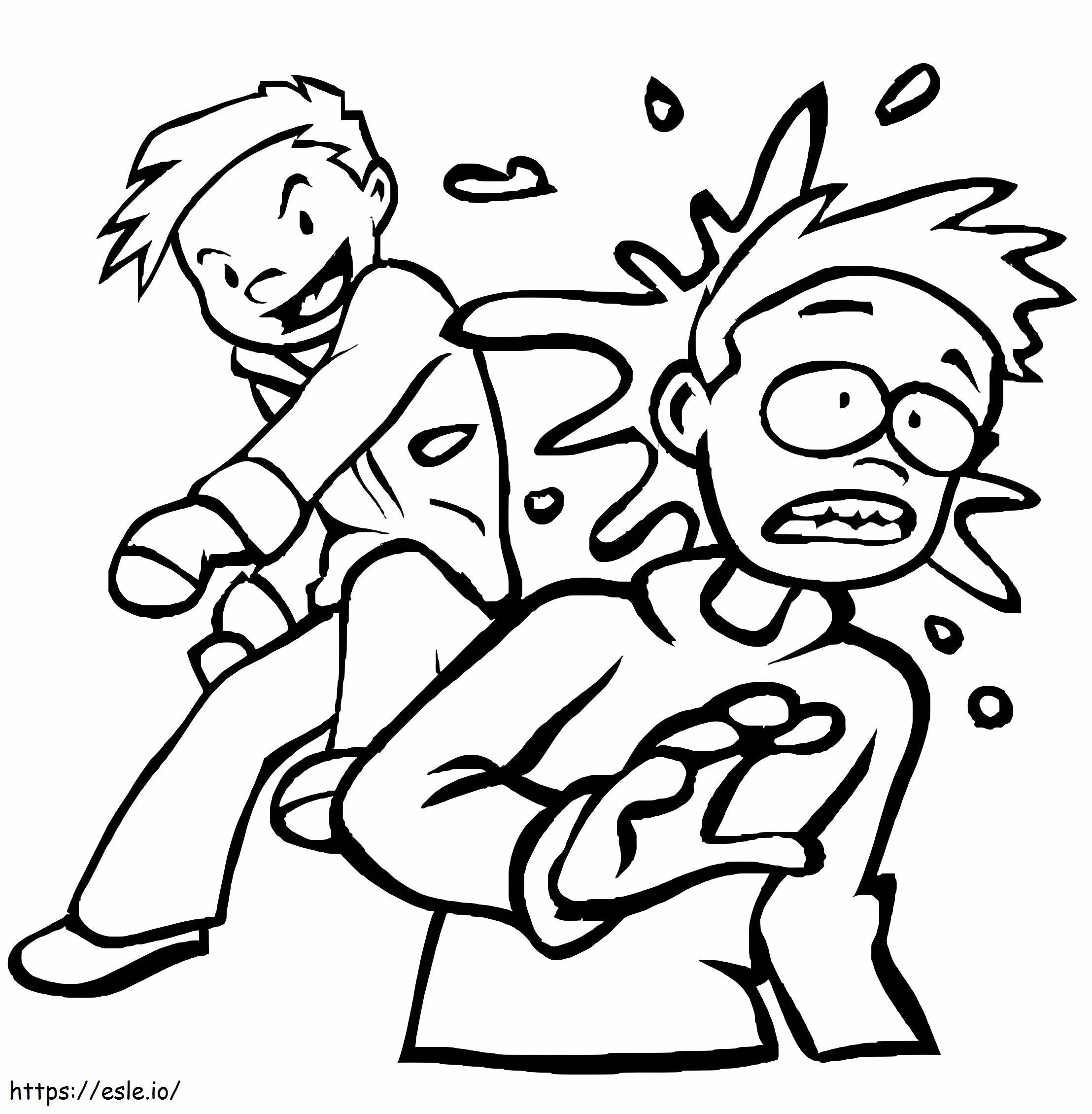 Snowball Fight 2 coloring page