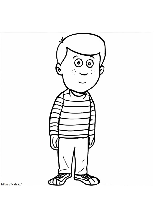 Standing Boy coloring page