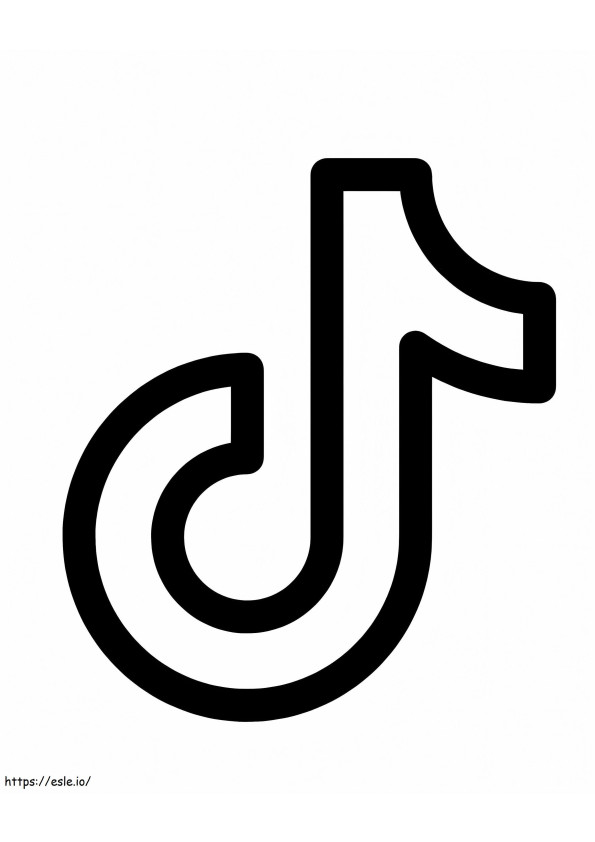 TikTok-Symbol ausmalbilder