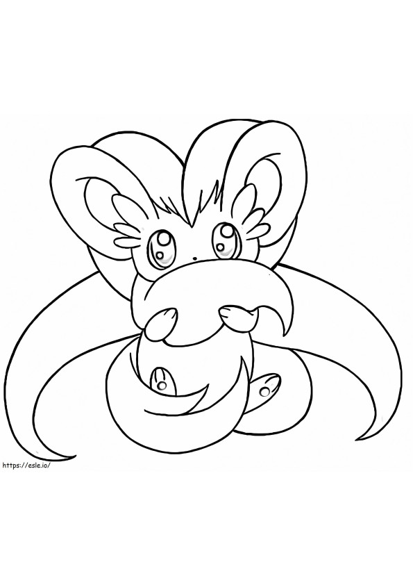 Coloriage Adorable Pokémon Cinccino à imprimer dessin