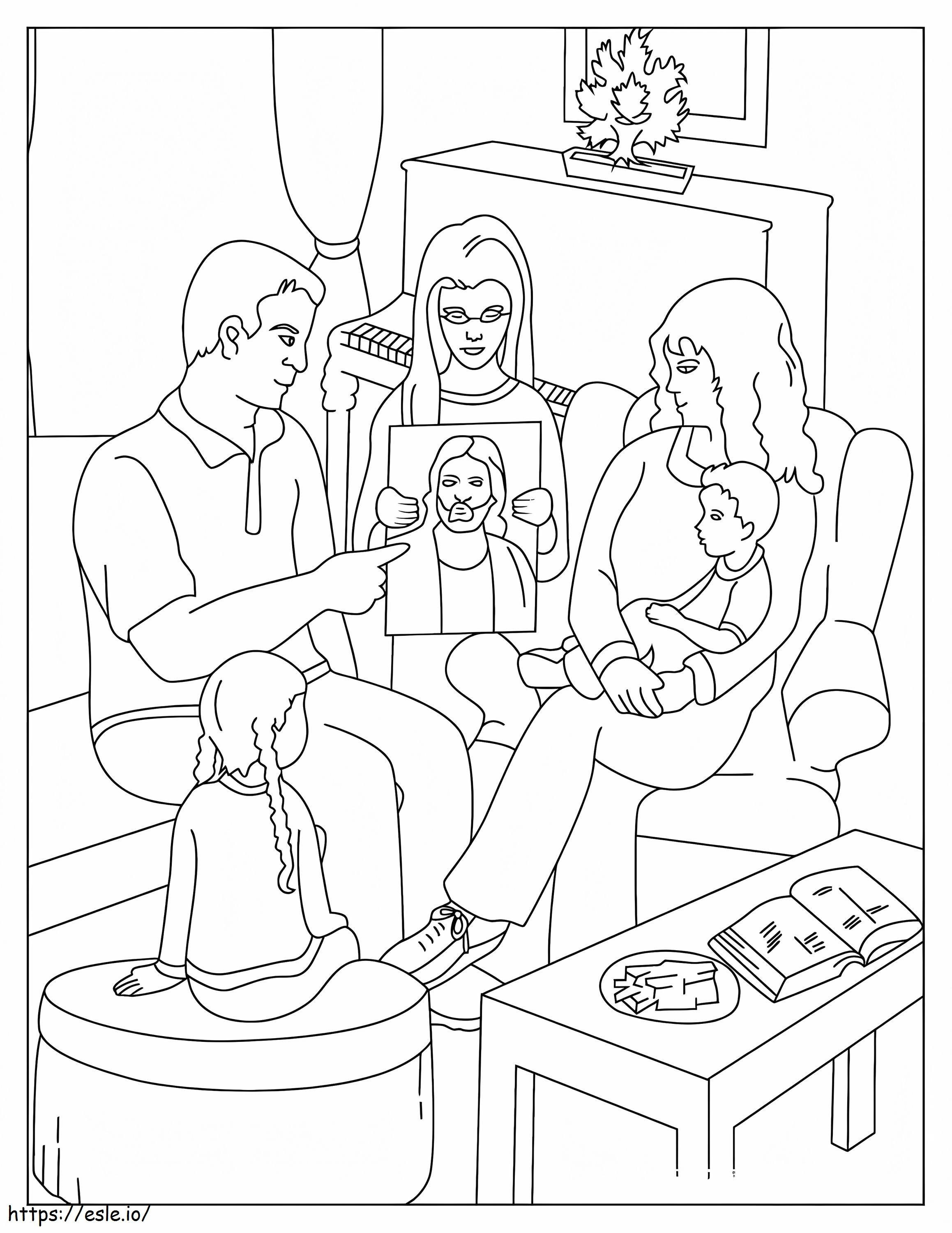 Perfect Family coloring page