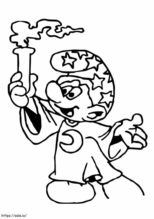 1528170956 The A Smurfs Fire A4 coloring page
