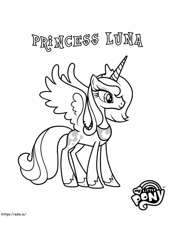MLP Luna hercegnő kifestő