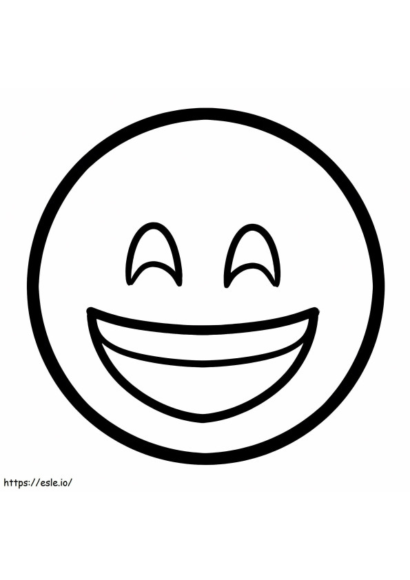 Szczęśliwego Emoji kolorowanka