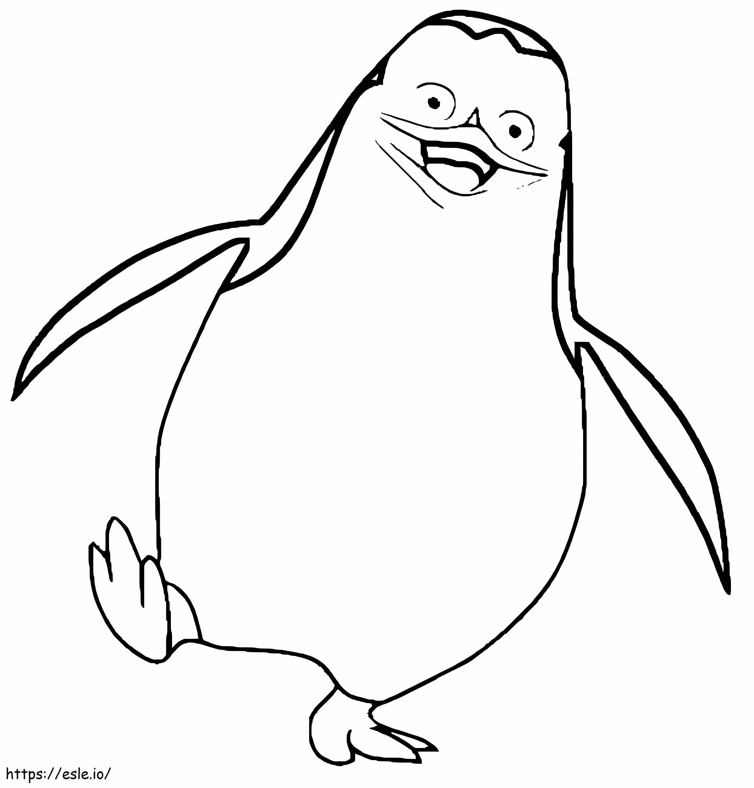 Private In Penguins Of Madagascar coloring page