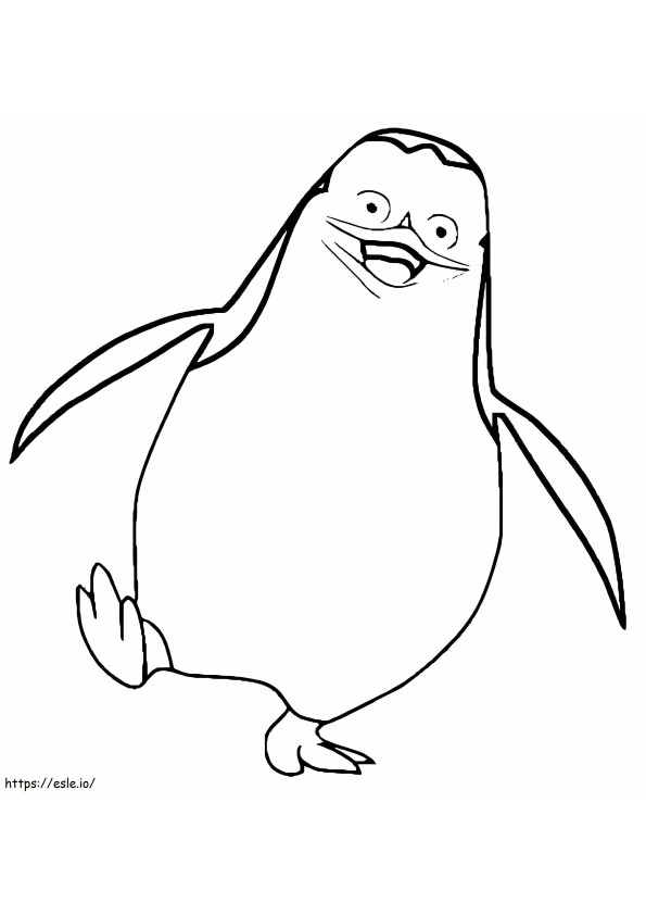 Private In Penguins Of Madagascar coloring page