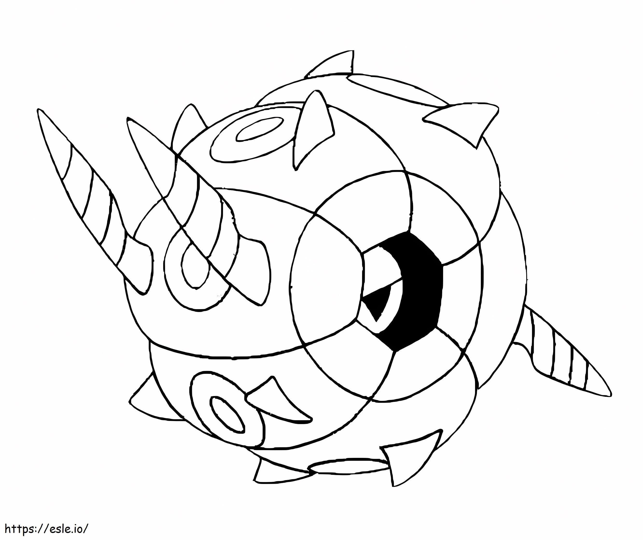 Pokémon Whirlipede di quinta generazione da colorare