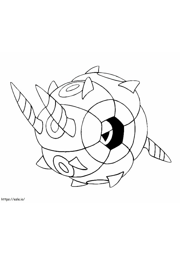 Pokémon Whirlipede Gen 5 para colorear