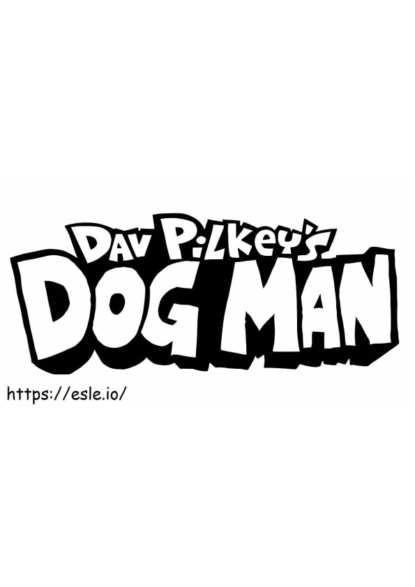 Dog Man -elokuvajuliste värityskuva