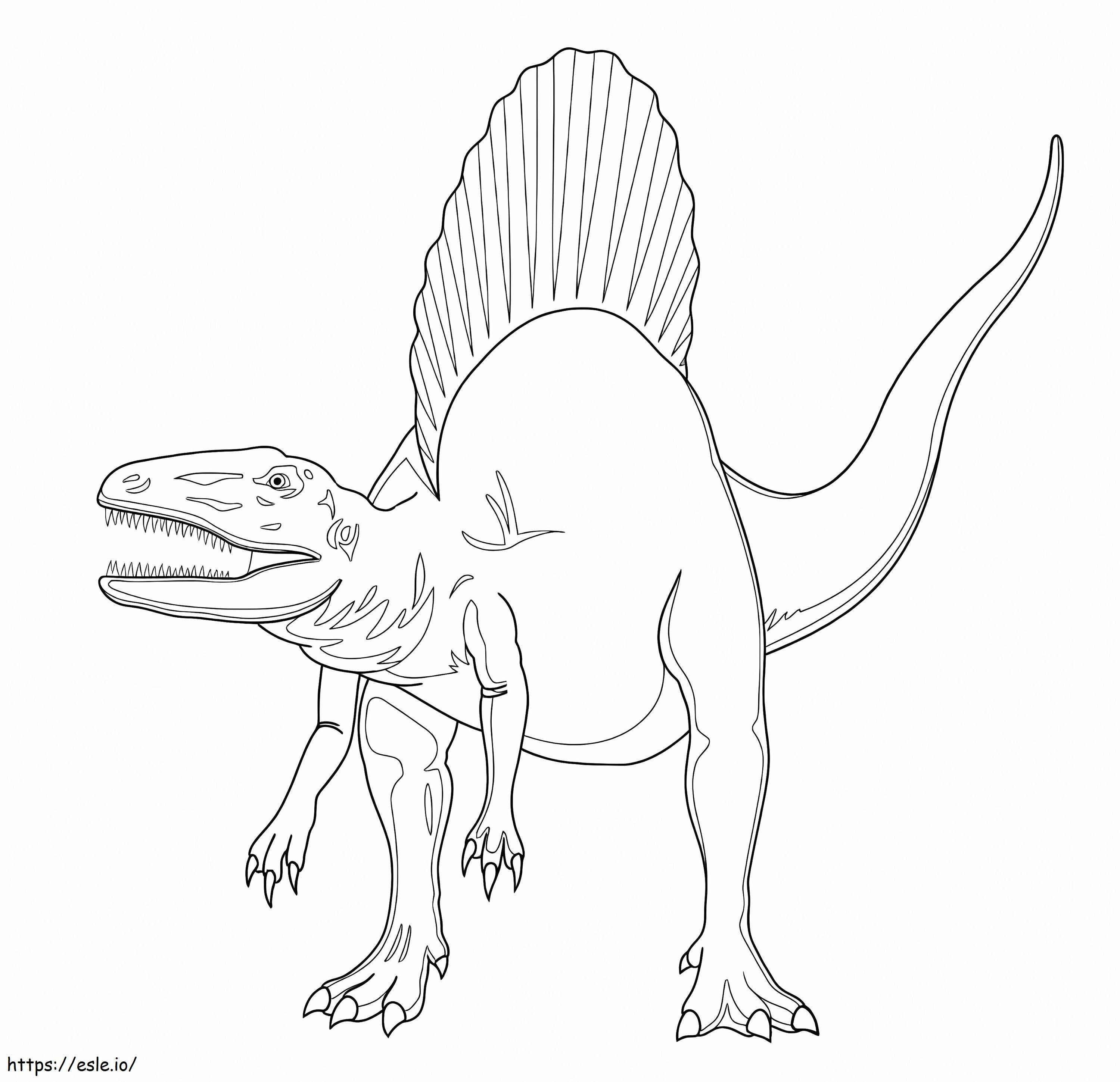 Spinosaurus 7 de colorat