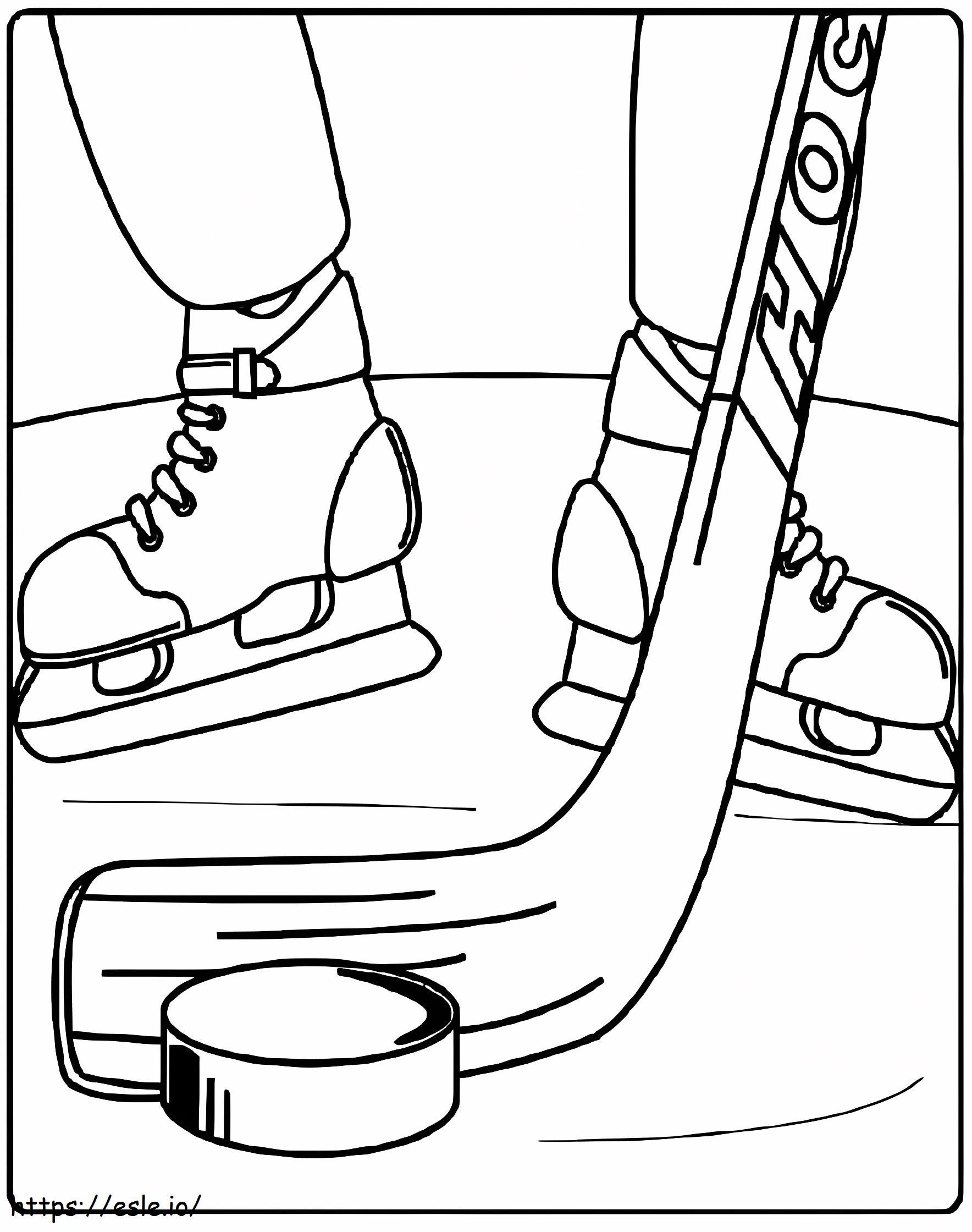 Basic Hockey coloring page