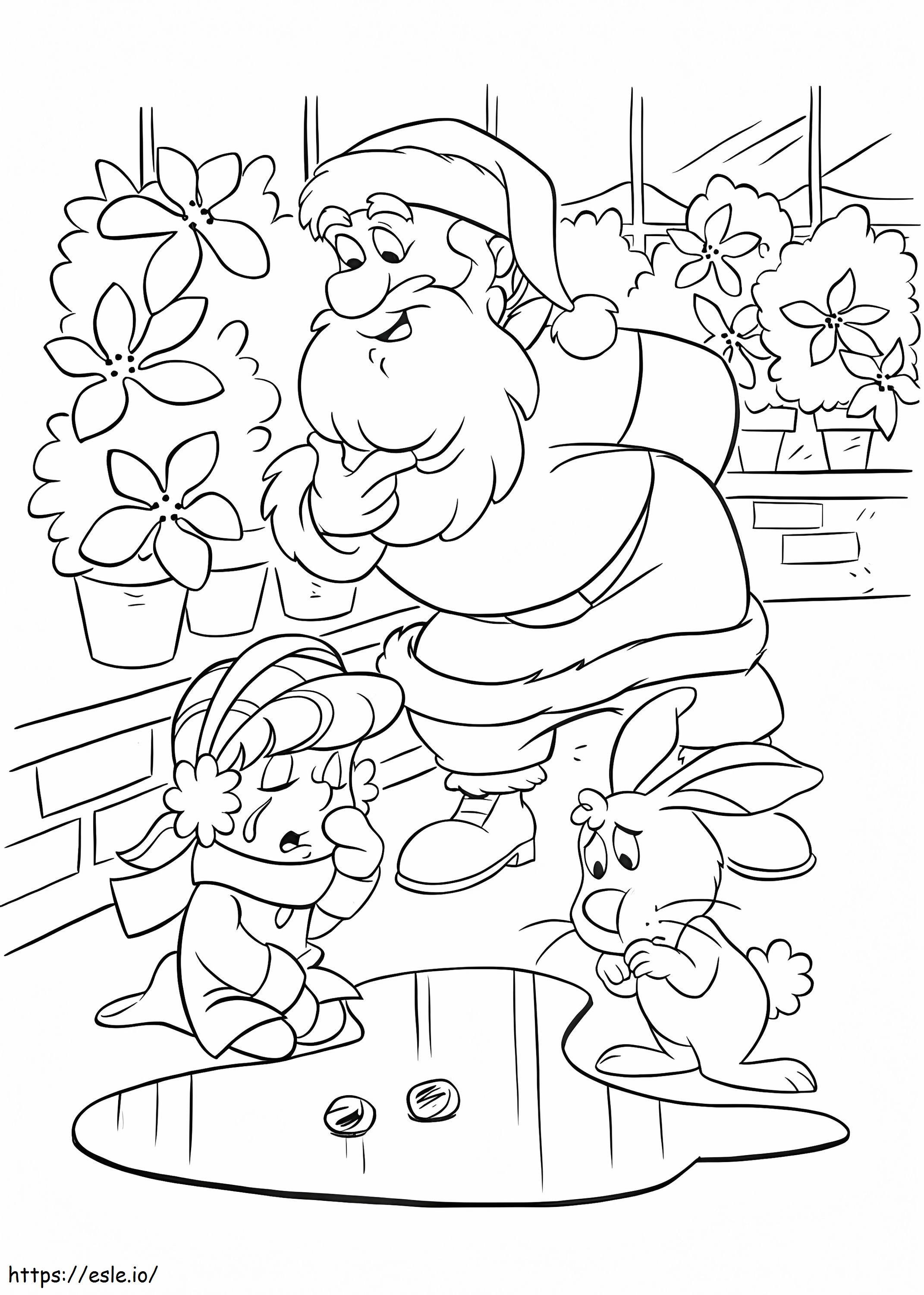 Karen And Bunny Are Sad Coloring Page