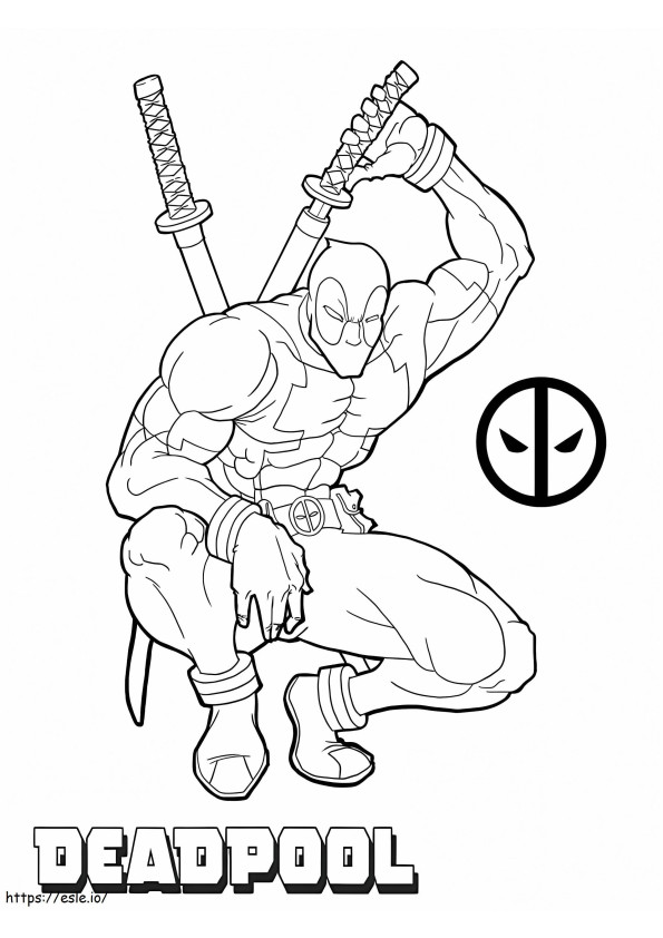 Super Deadpool para colorir