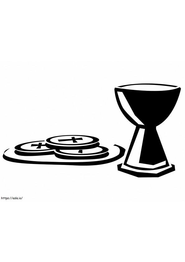 Communion 3 coloring page