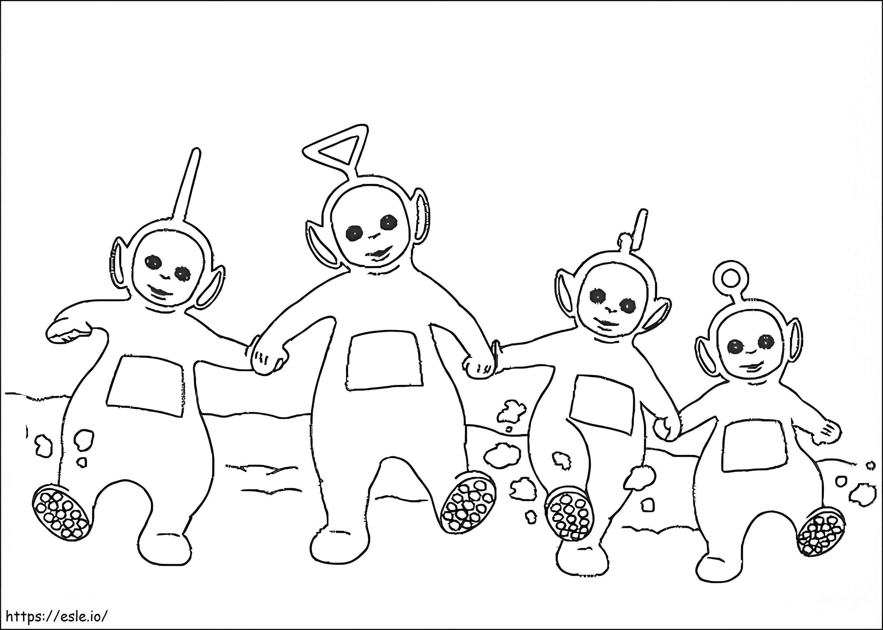 Teletubbies coloring page
