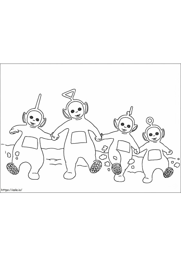 Teletubbies coloring page