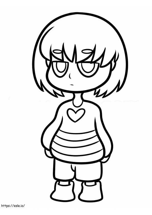 Fresh Undertale coloring page