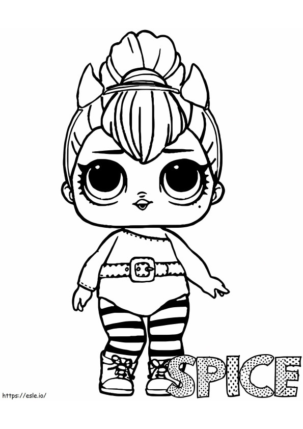 1572569309 Spice Doll Lol Surprise coloring page