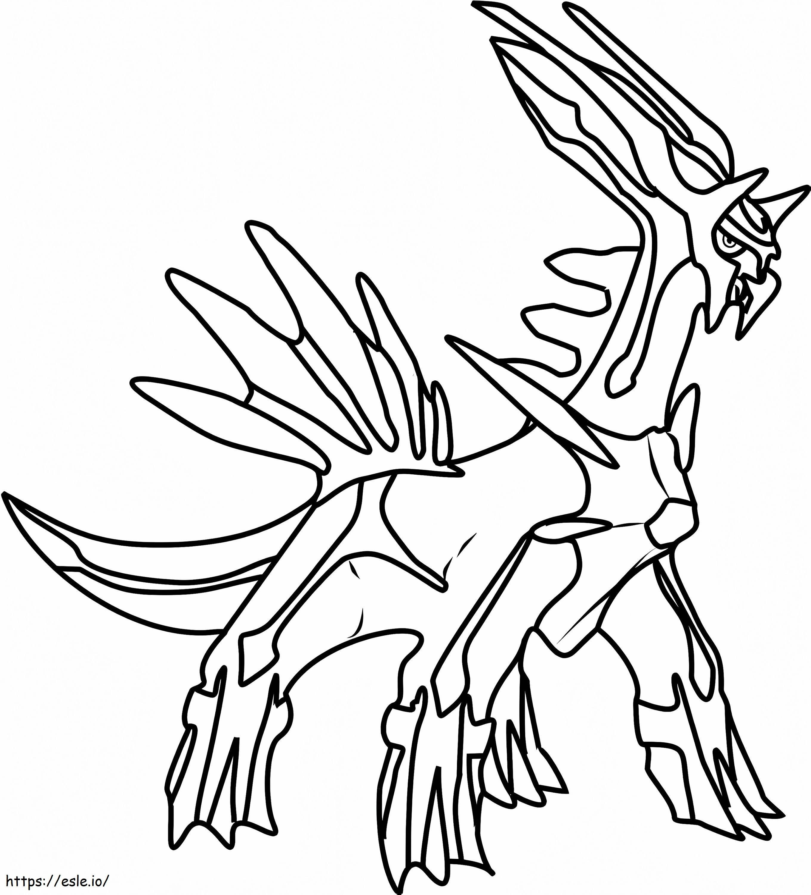 Coloriage Pokémon Légendaire Dialga à imprimer dessin