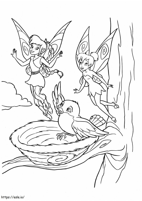 Perfect Tinkerbell coloring page