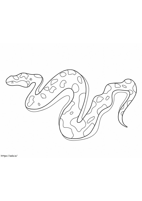 Egy kígyó kifestő