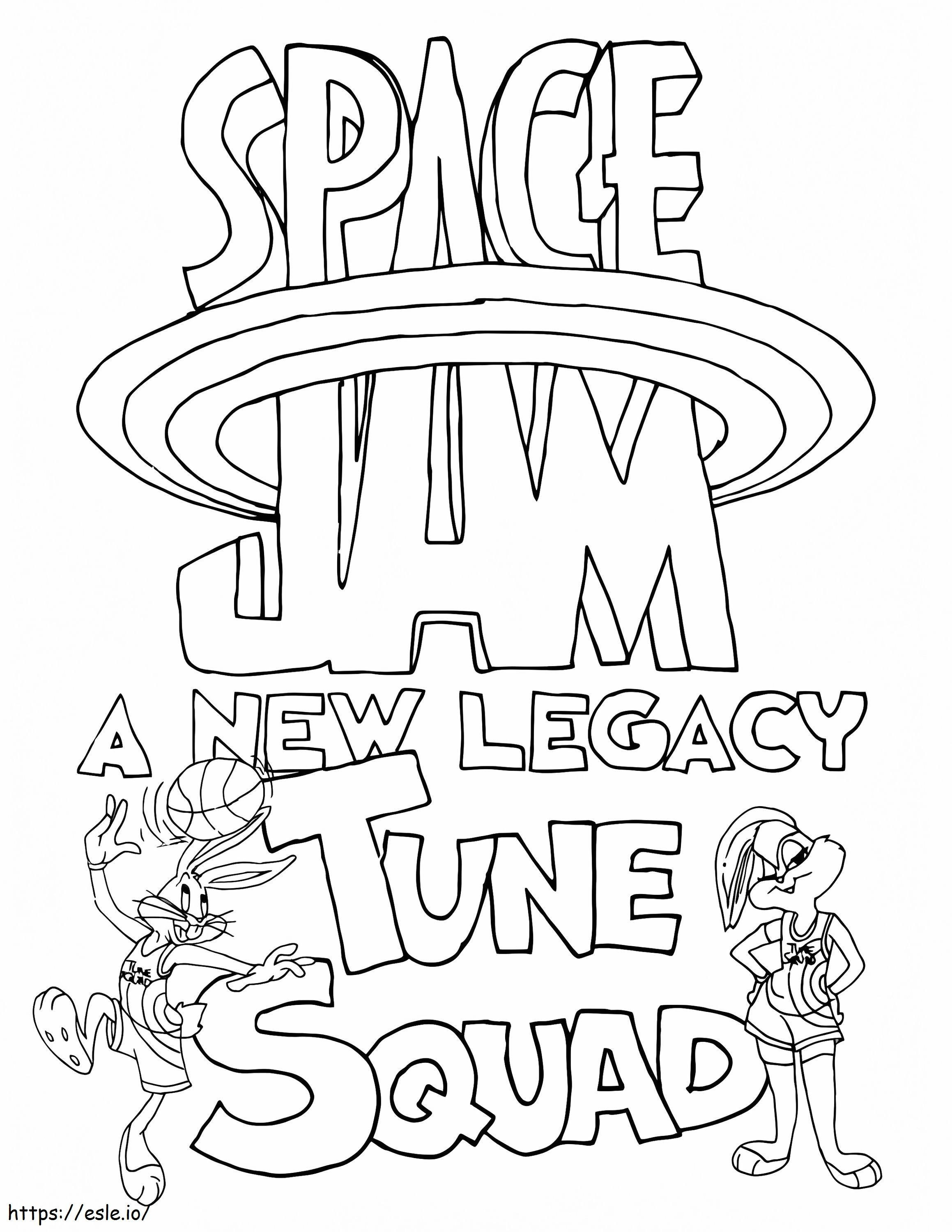 Poster Space Jam A New Legacy coloring page