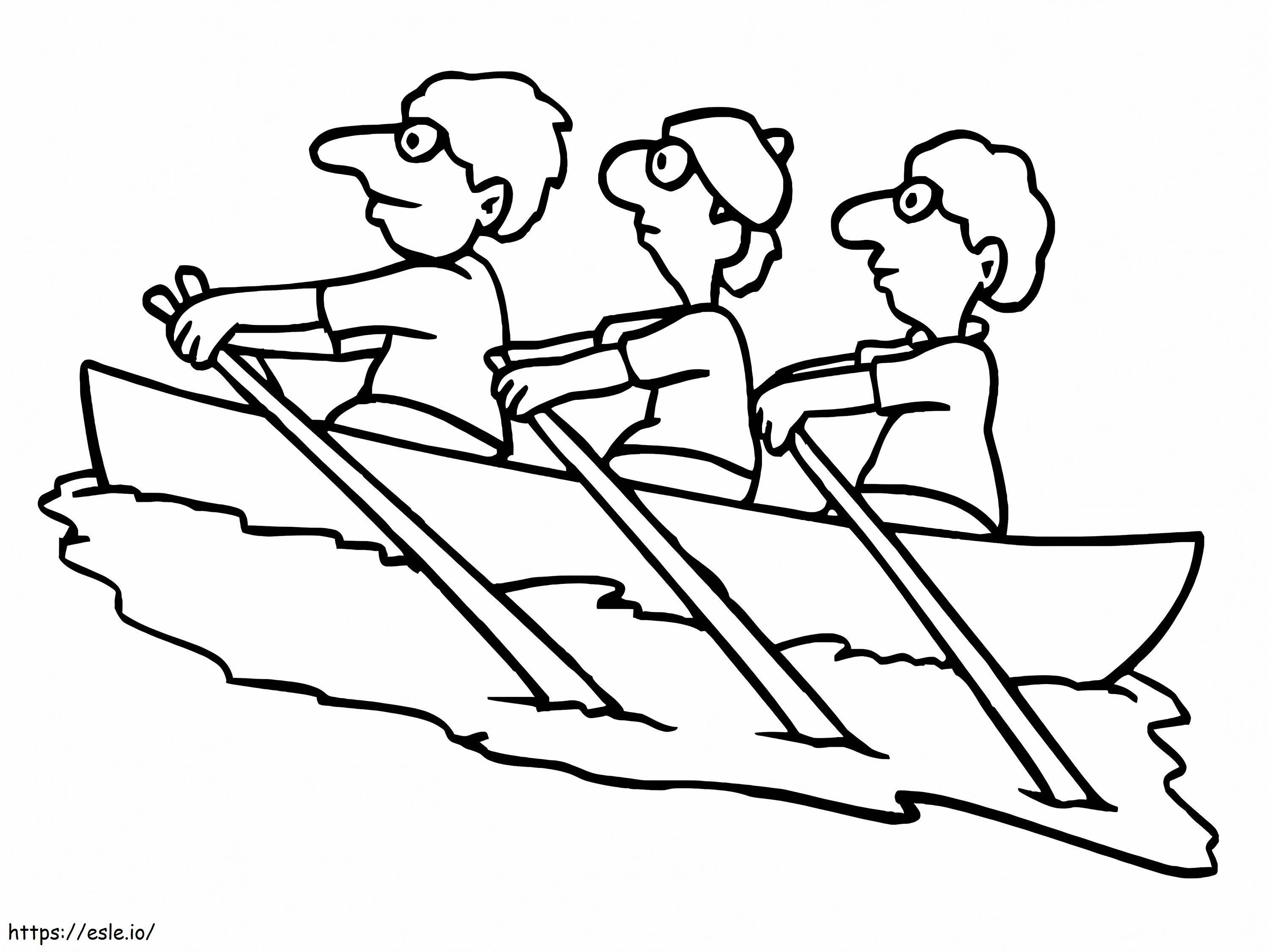 Rowing Printable coloring page