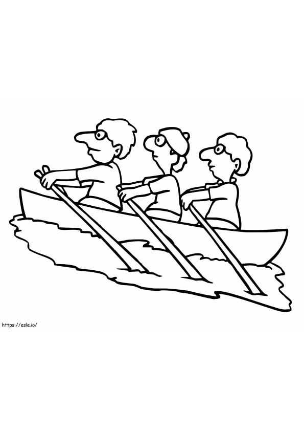 Rowing Printable coloring page