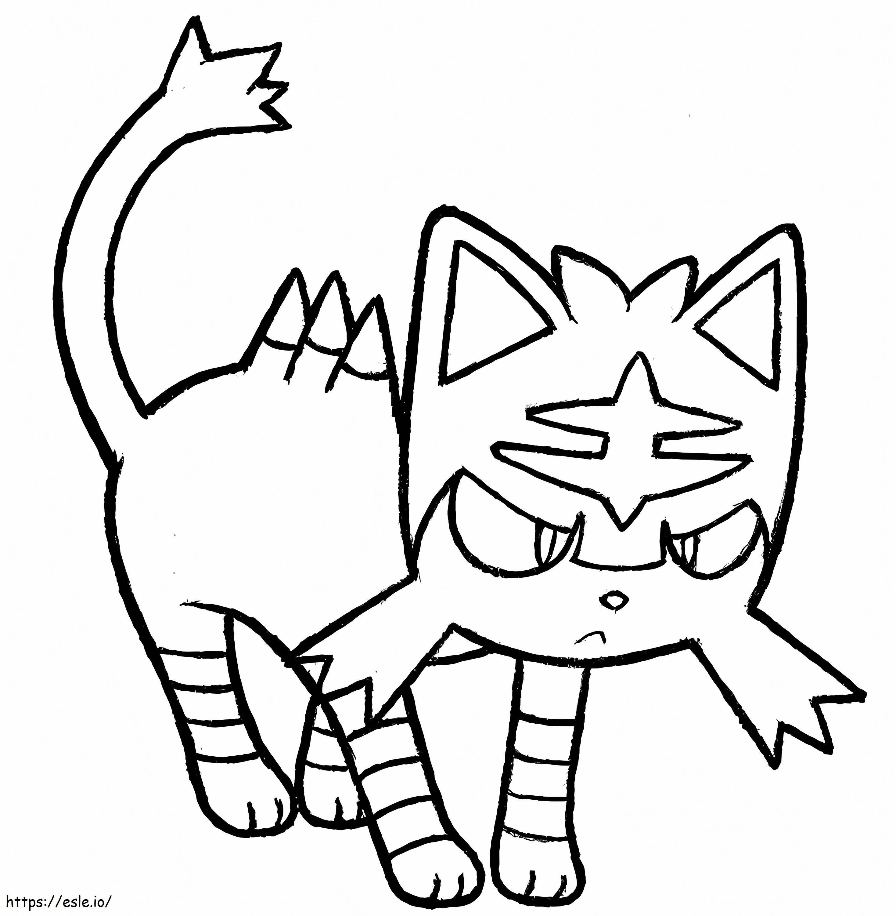 Leave 3 coloring page