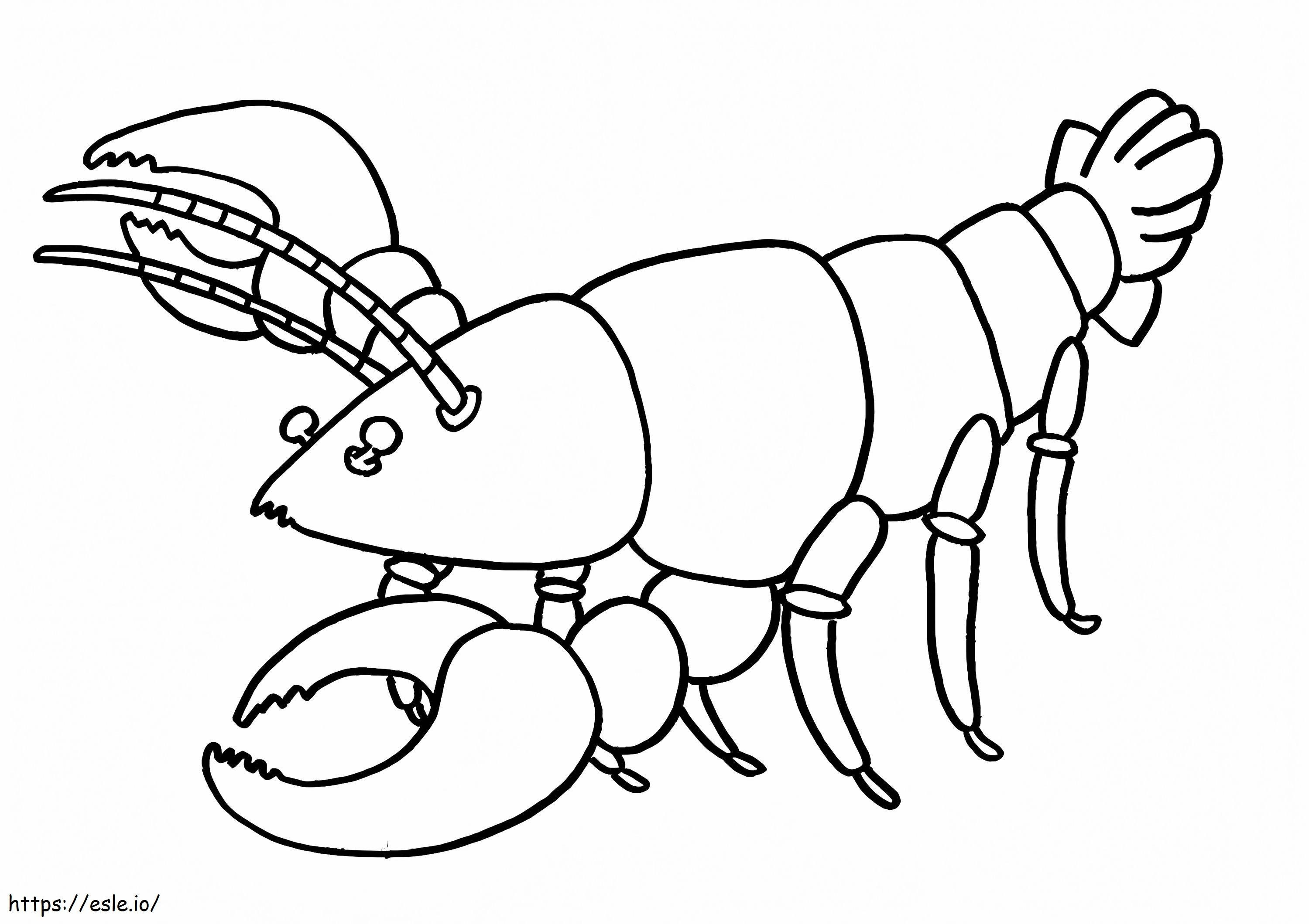 1526462405 Larry The Lobster A4 E1600823257281 coloring page