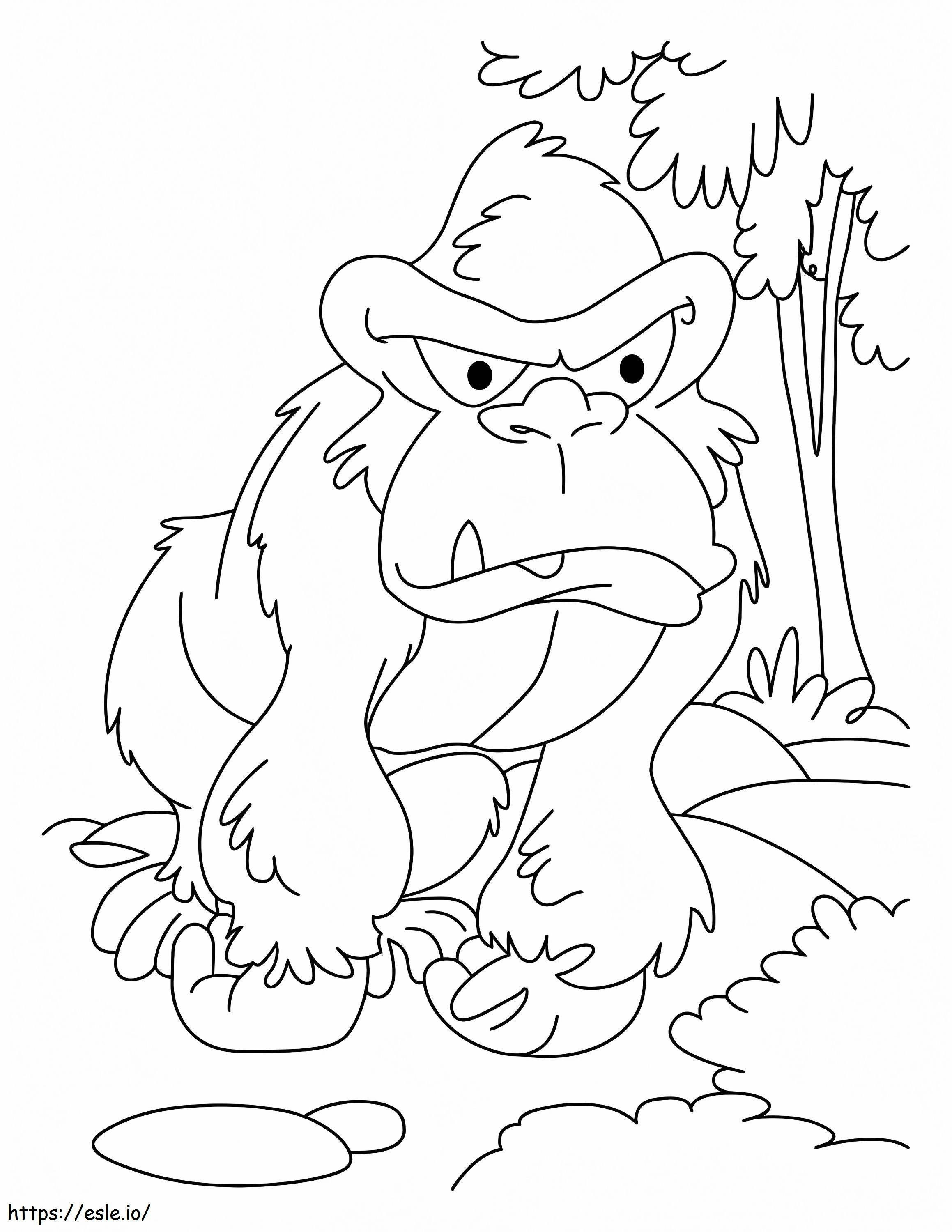 King Kong Stupid coloring page