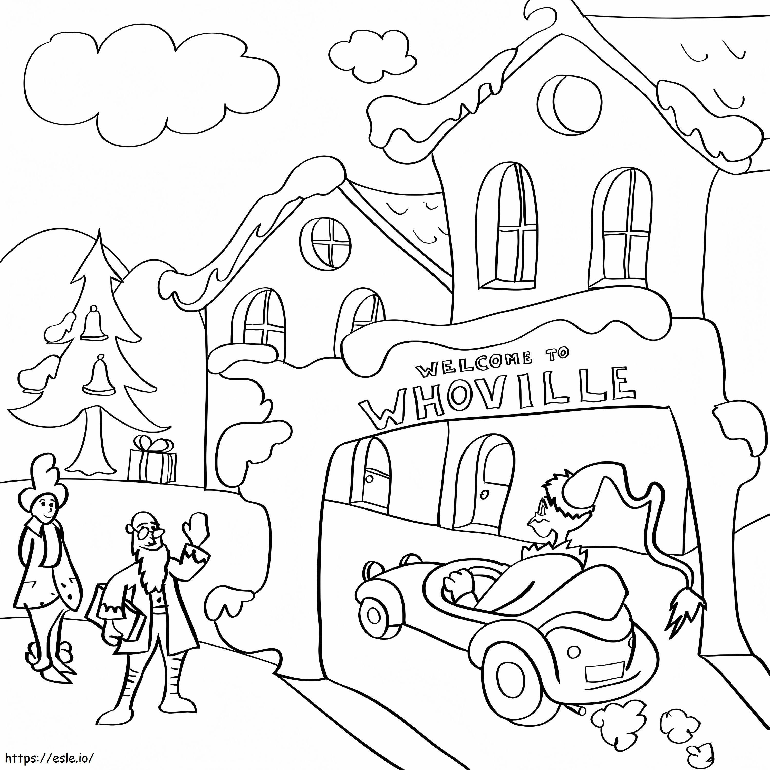 Coloriage Bienvenue à Whoville à imprimer dessin