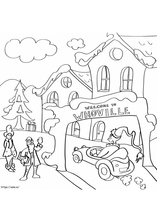 Coloriage Bienvenue à Whoville à imprimer dessin