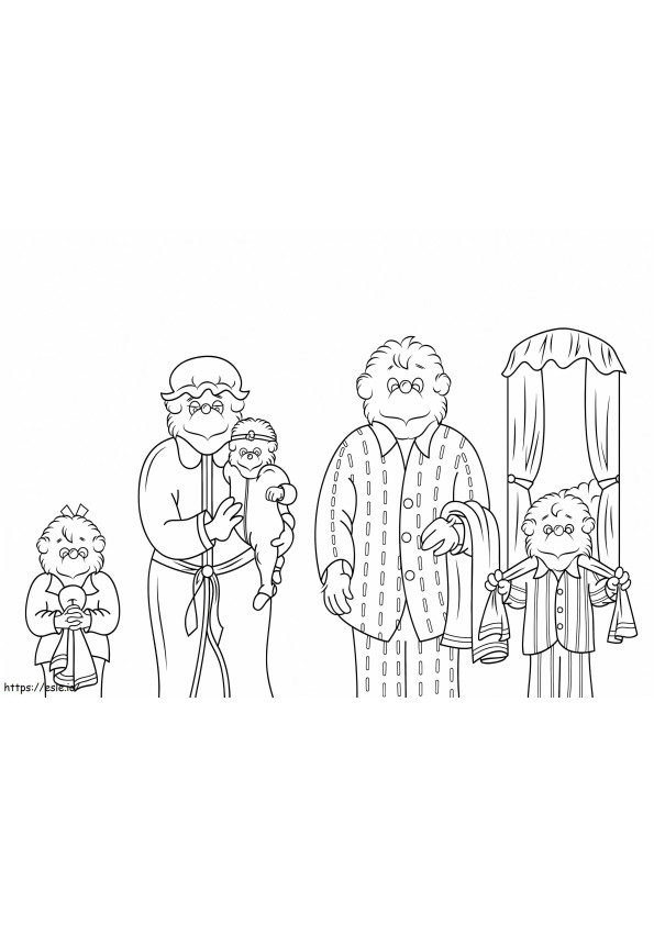 Berenstain Bears coloring page