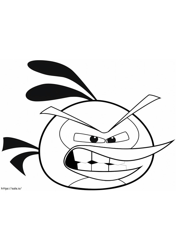 Angry Birds Stella Laughing coloring page