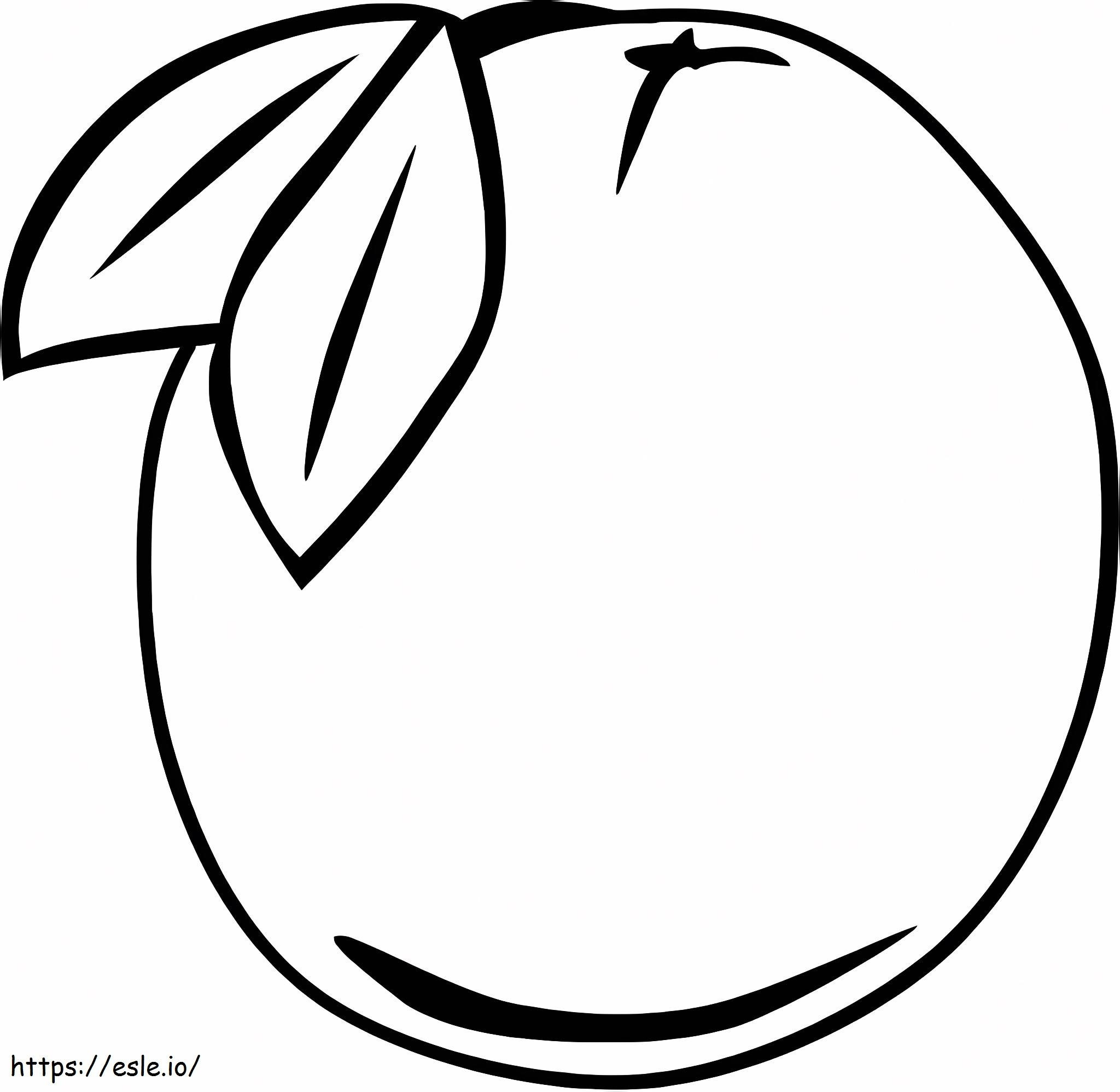 Guava Fruit Drawing coloring page