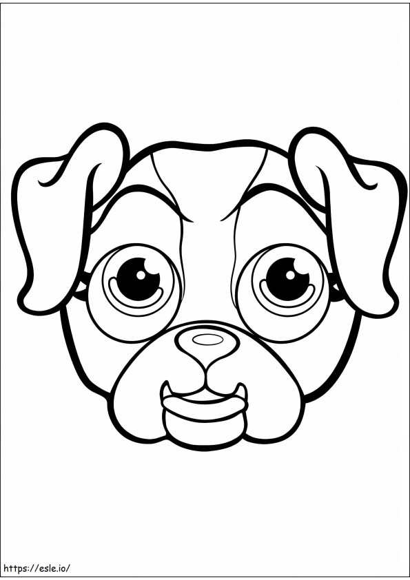 Bulldog-dierenparade kleurplaat