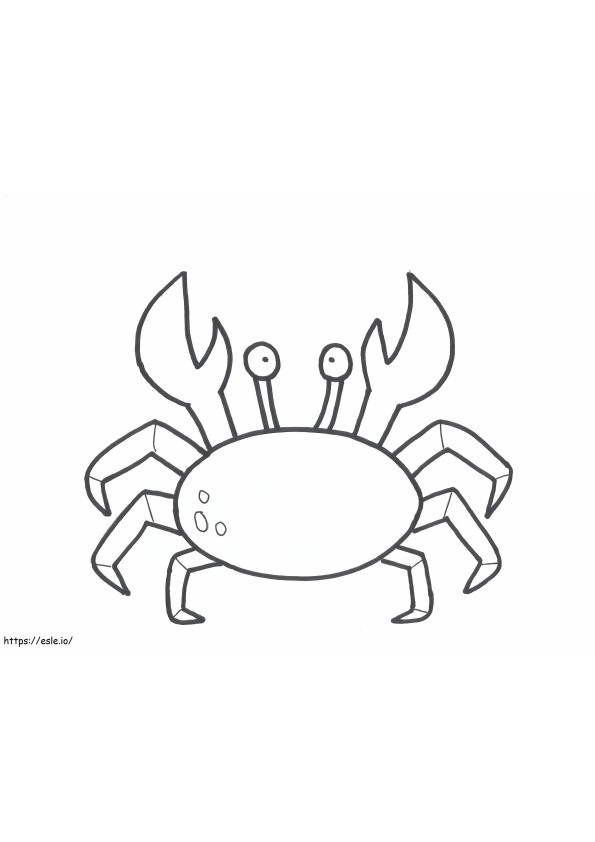 Nice Crab coloring page