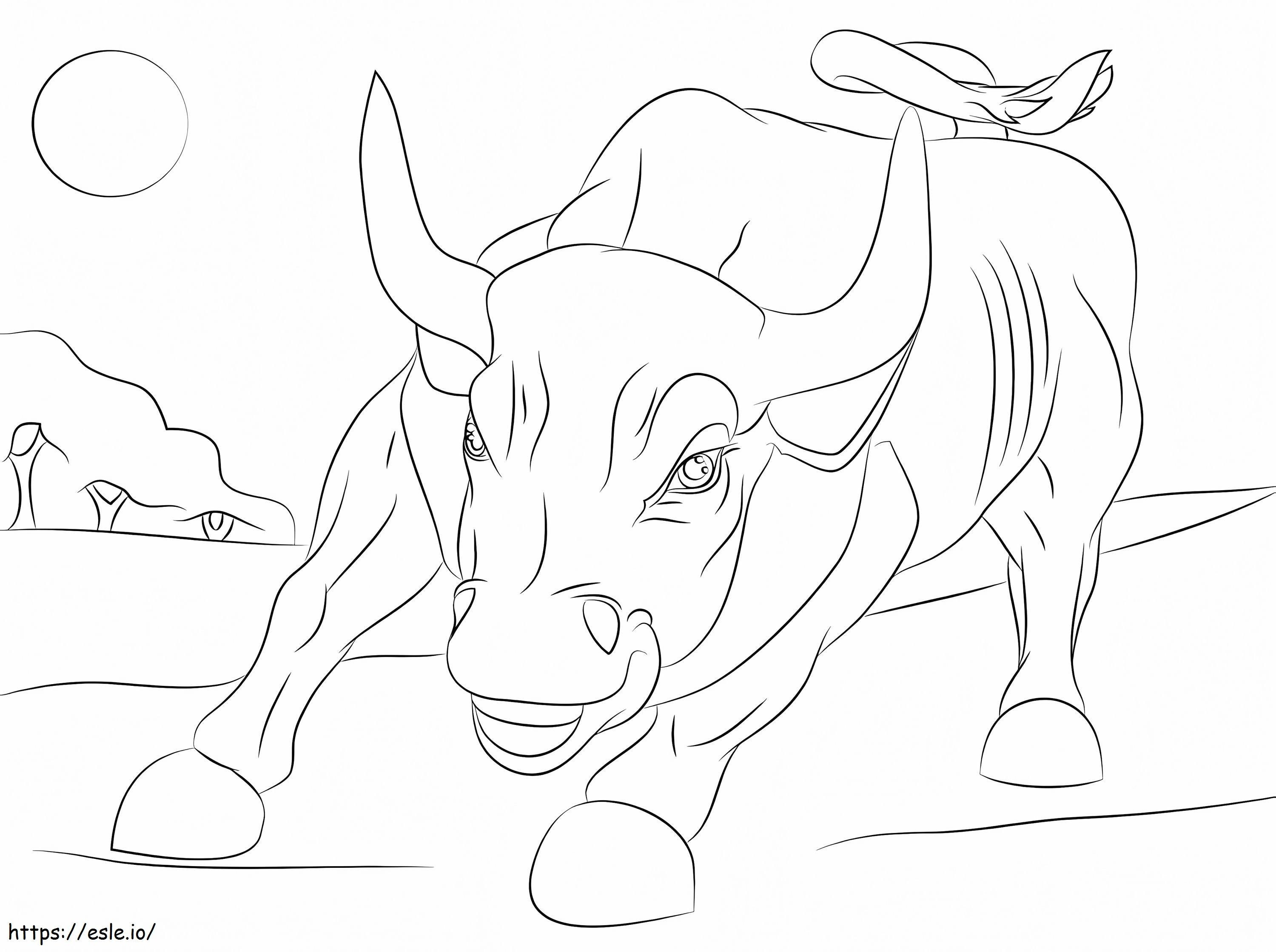 Wall Street Bull värityskuva