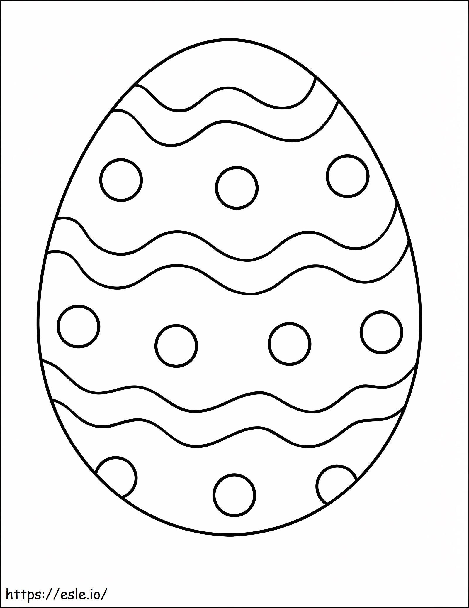 Nouă ouă de Paște de bază de colorat