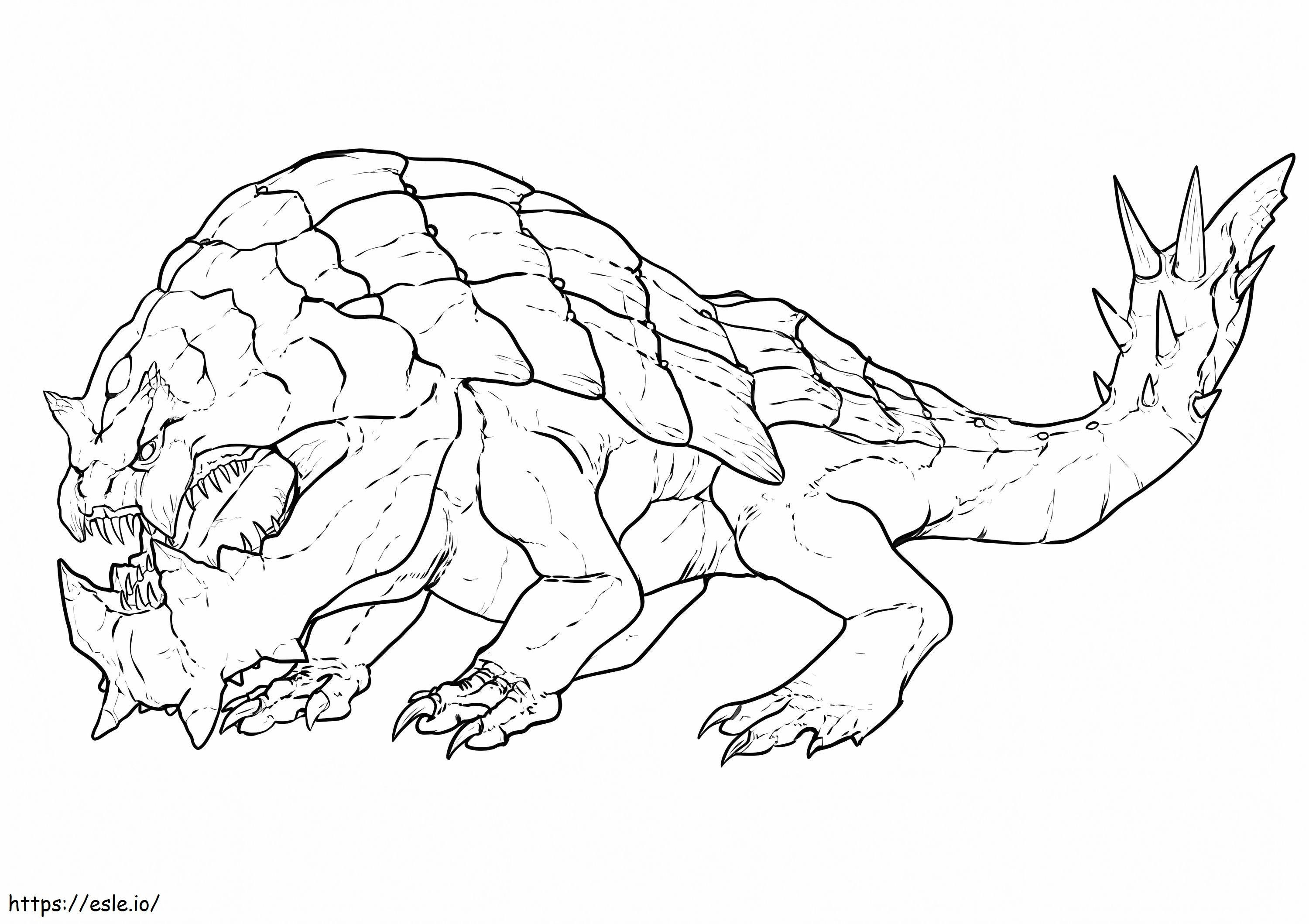 Monster Hunter Tetsucabra coloring page