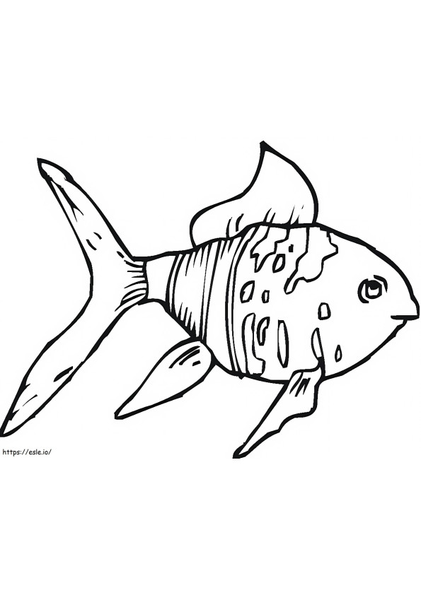 金魚1 ぬりえ - 塗り絵
