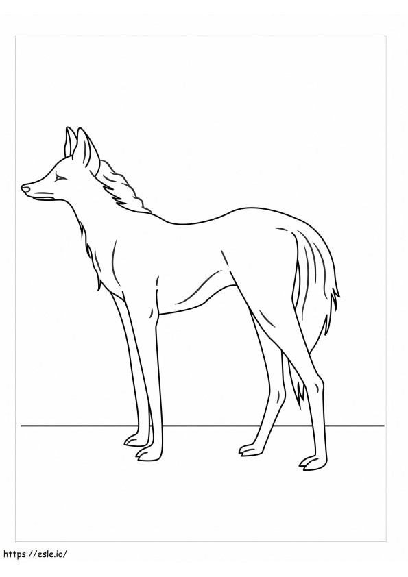 Coloriage Doux loup à imprimer dessin