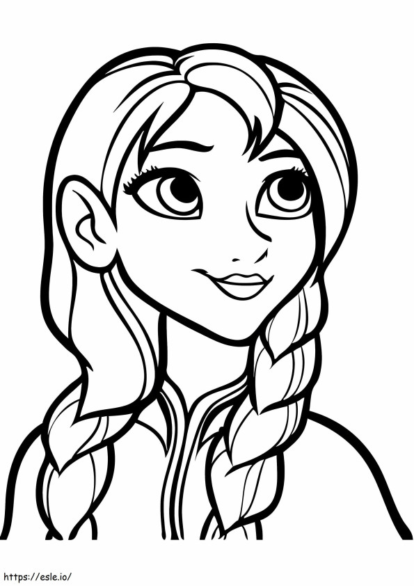 Anna Cute coloring page