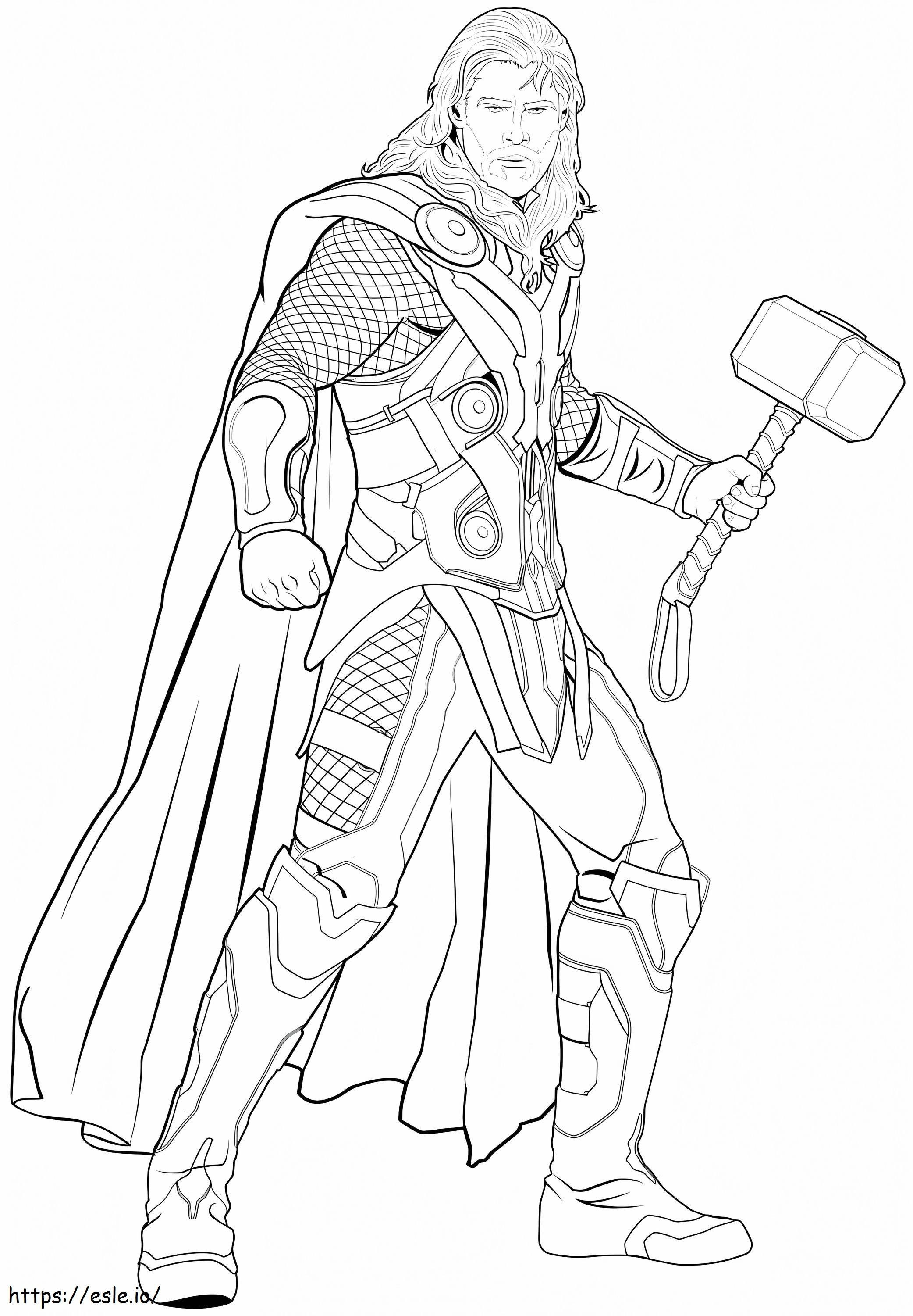 Thor Vuokralainen Mjolnir värityskuva