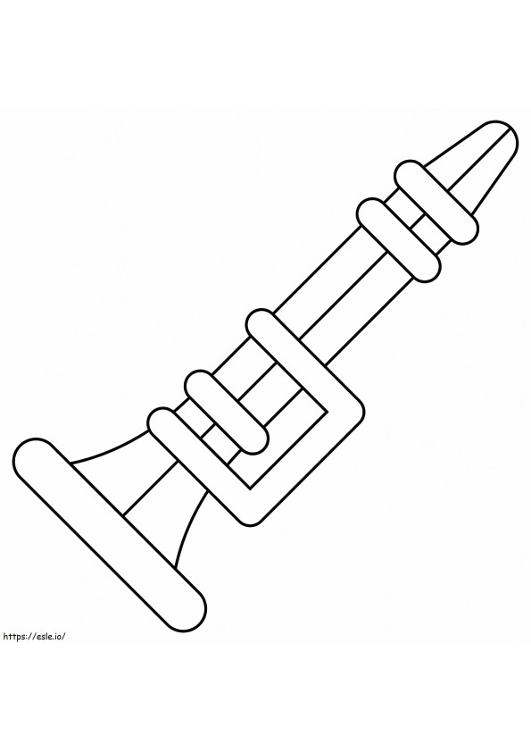 Easy Clarinet coloring page