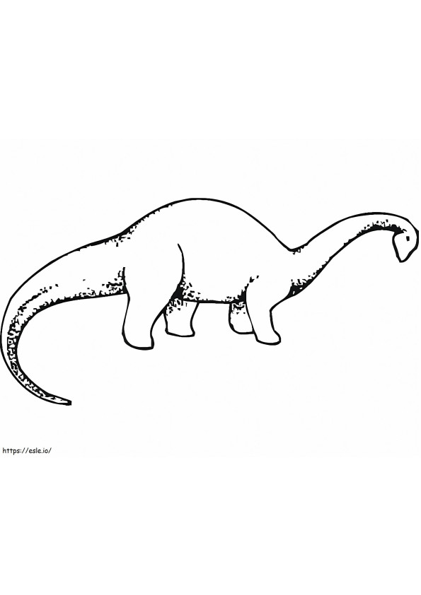 Brachiosaurus 1 coloring page